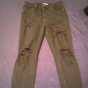 Black high rise jeans size 11